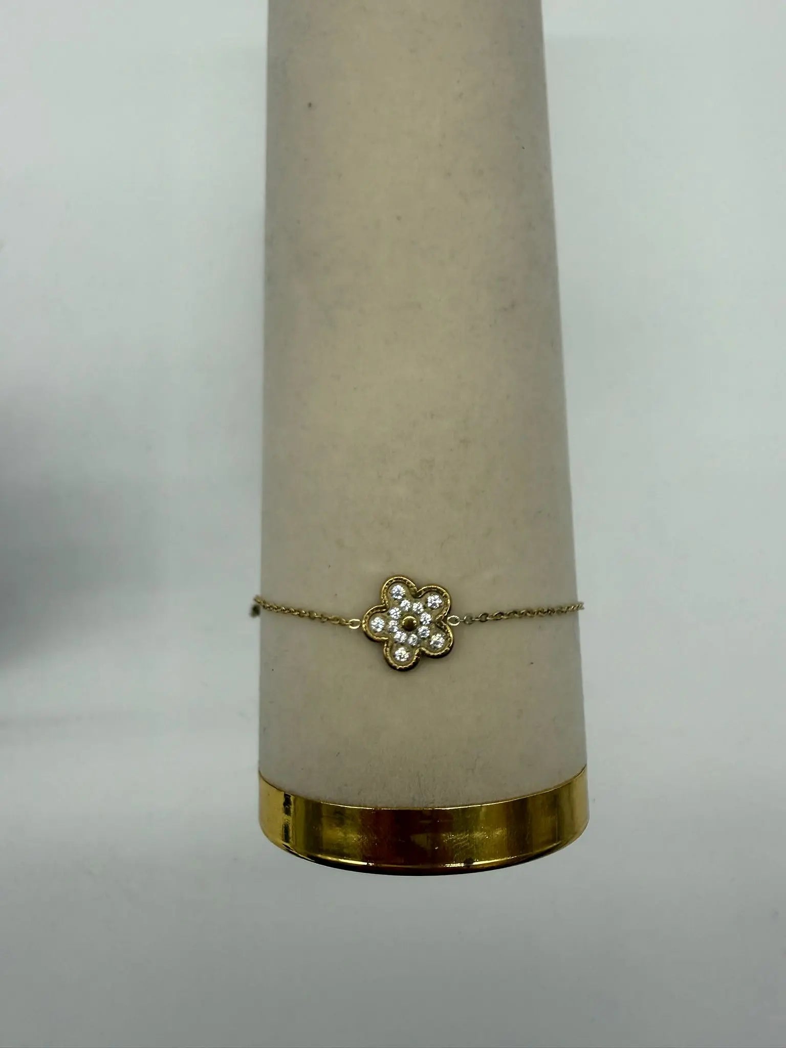 Parure Fleur Élégance en acier inoxydable - détail