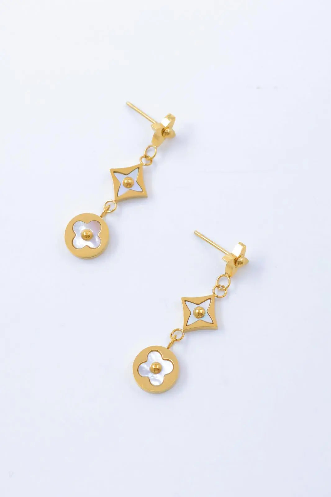 Boucles d'oreilles Étoile Fleurie Bijouinox
