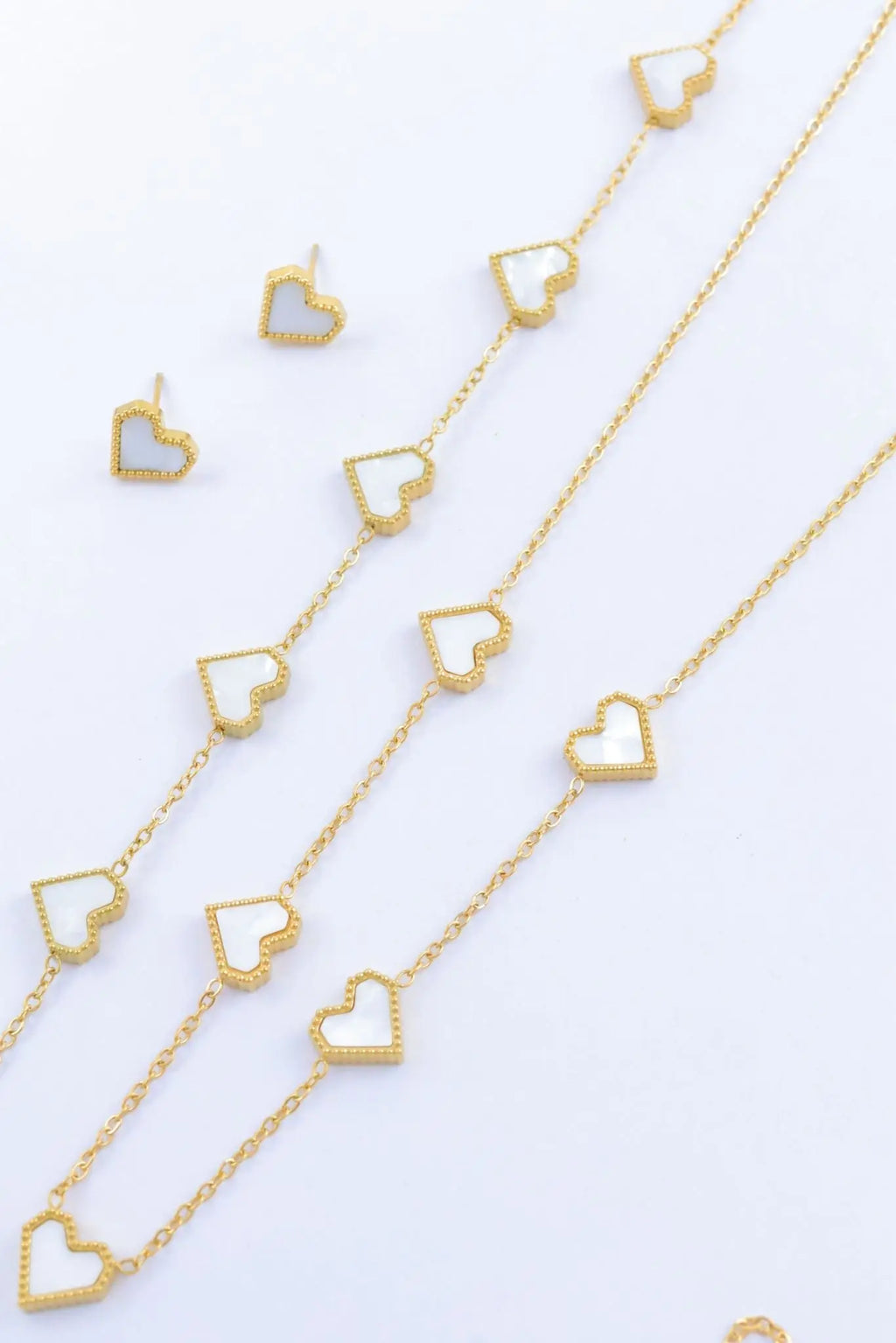 Parure en Acier Inoxydable Cœur Élégance Bijouinox