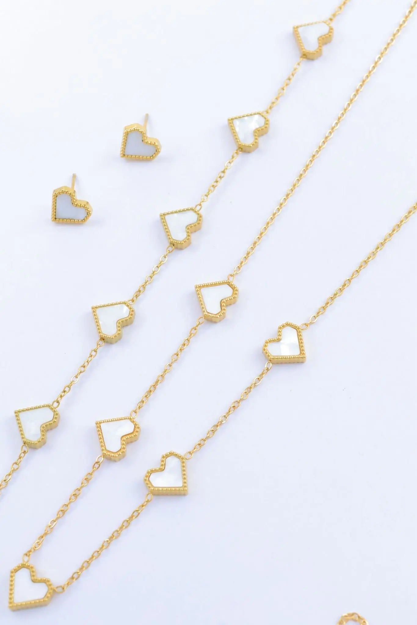 Parure en Acier Inoxydable Cœur Élégance Bijouinox