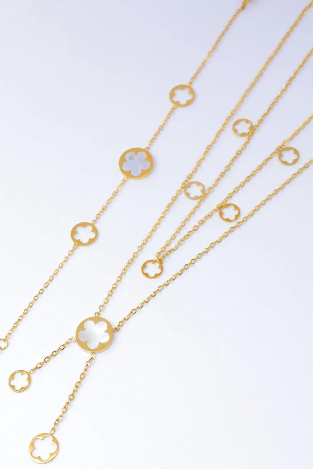 Parure en Acier Inoxydable Trèfle Élégance Bijouinox