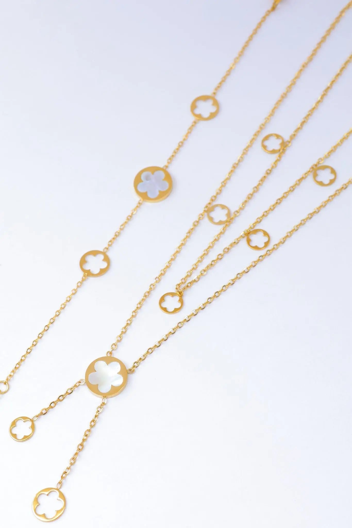 Parure en Acier Inoxydable Trèfle Élégance Bijouinox