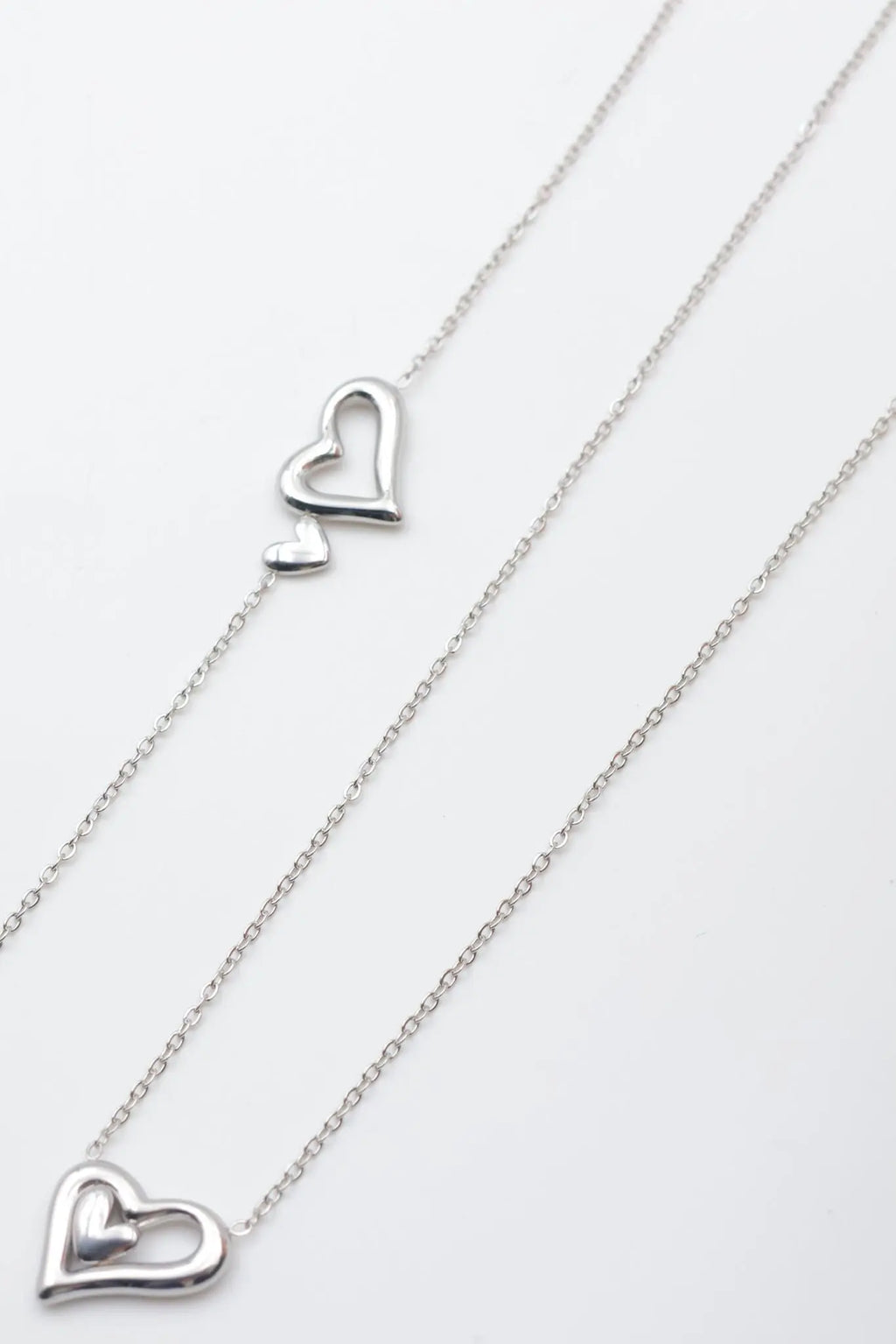 Parure en Acier Inoxydable Duo Cœur Bijouinox