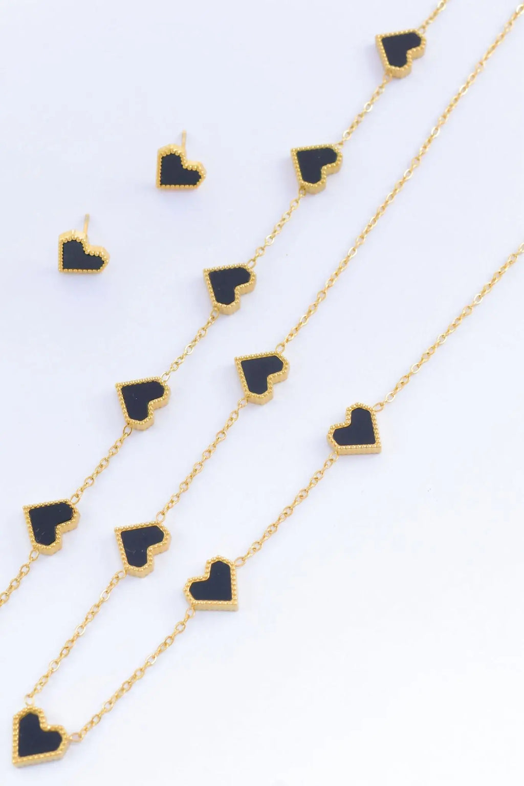 Parure en Acier Inoxydable Cœur Élégance Bijouinox