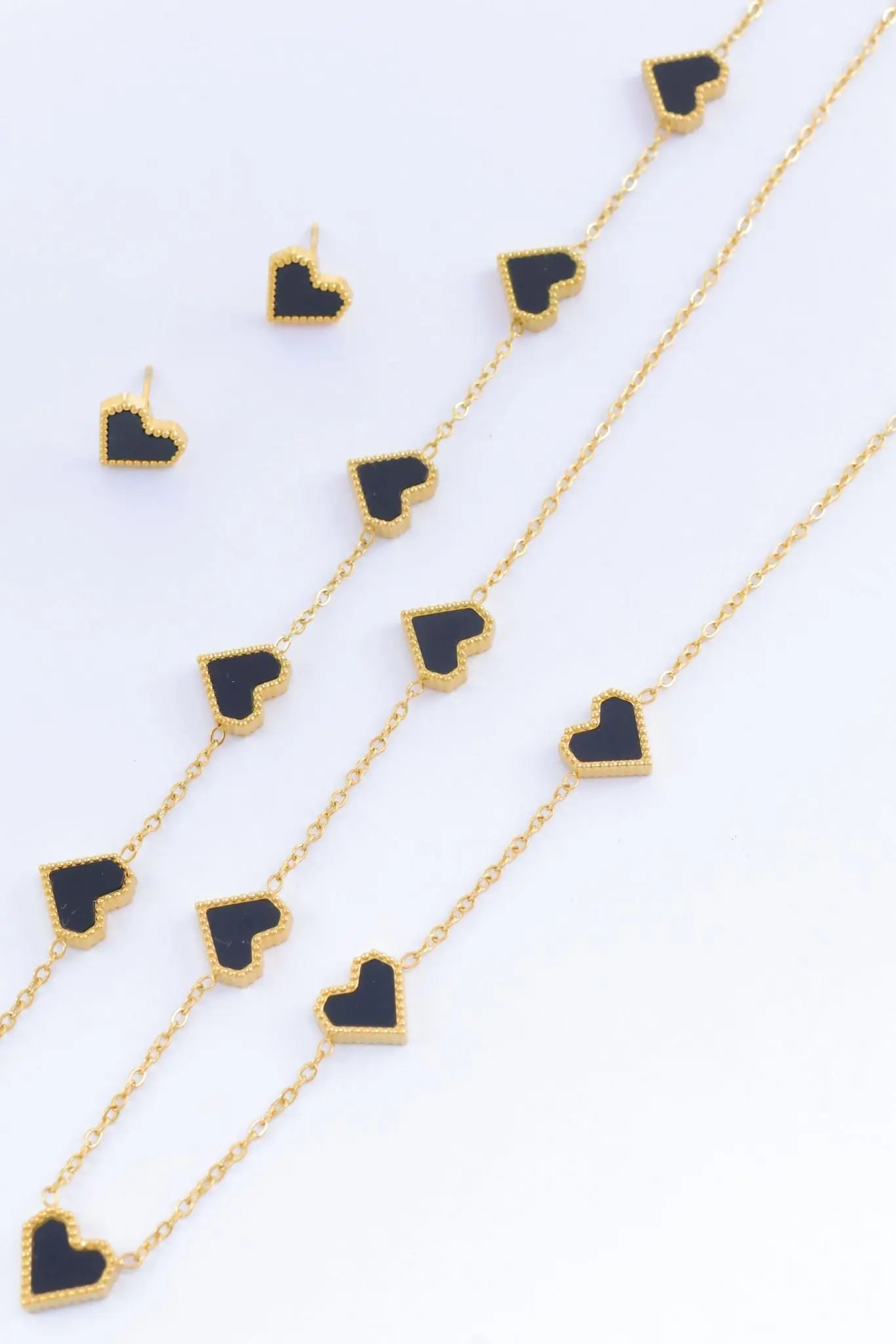 Parure en Acier Inoxydable Cœur Élégance Bijouinox